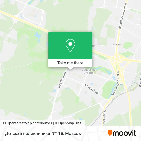 Детская поликлиника №118 map