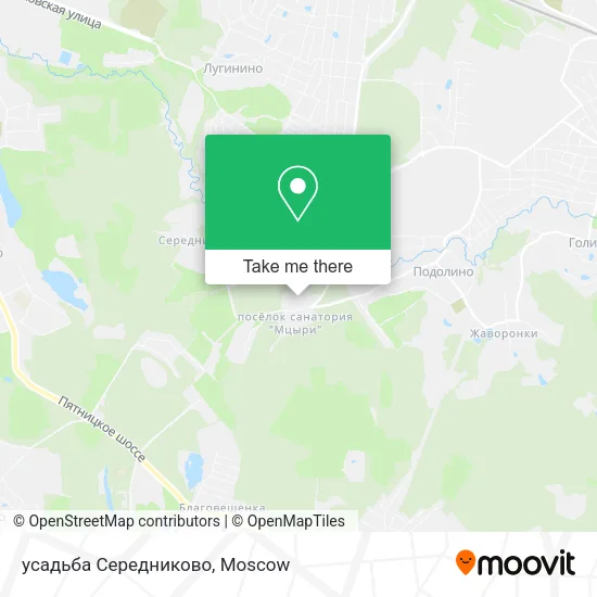 усадьба Середниково map