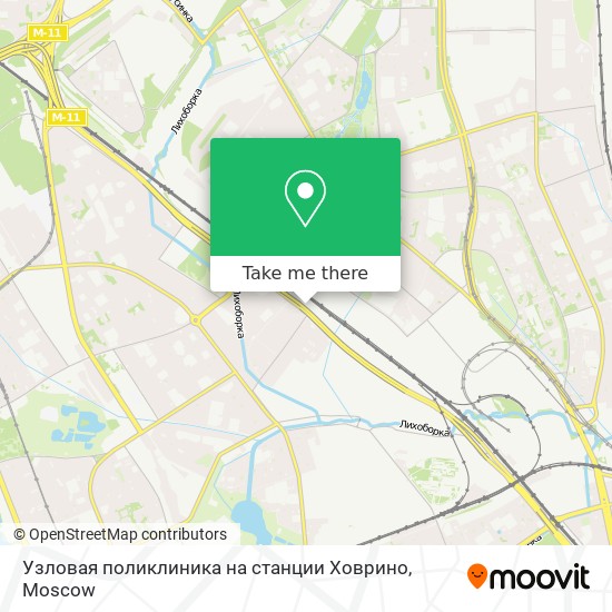 Узловая поликлиника на станции Ховрино map