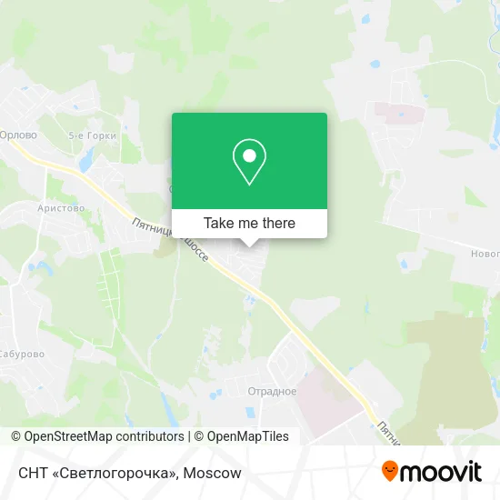 СНТ «Светлогорочка» map