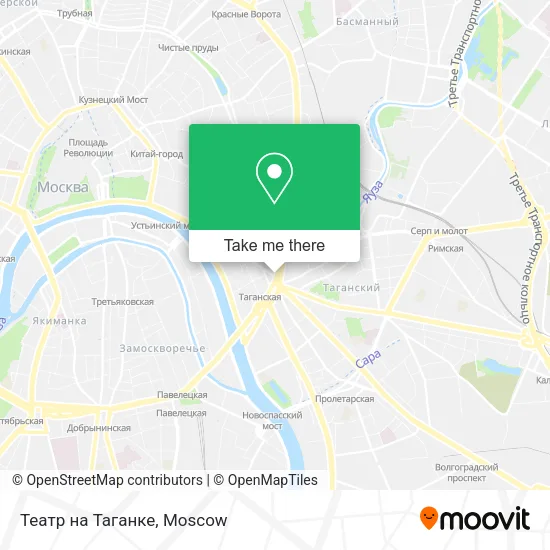 Театр на Таганке map