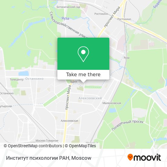 Институт психологии РАН map