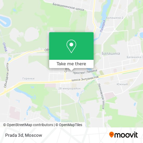 Prada 3d map