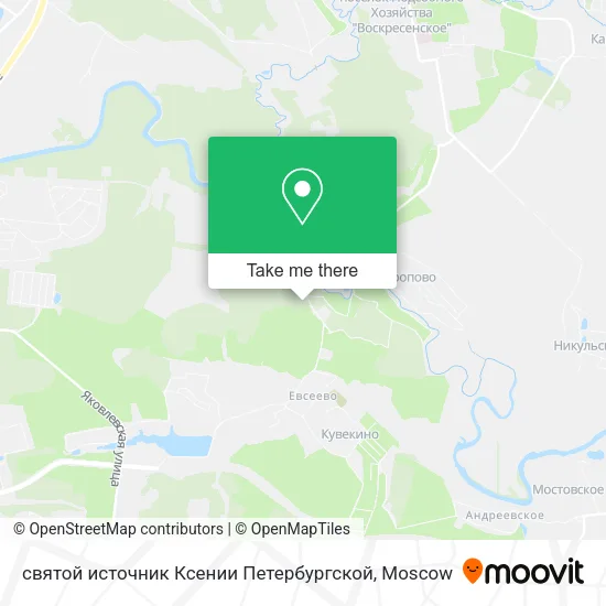святой источник Ксении Петербургской map