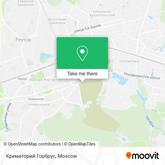 Крематорий Горбрус map