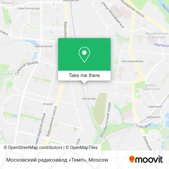 Московский радиозавод «Темп» map