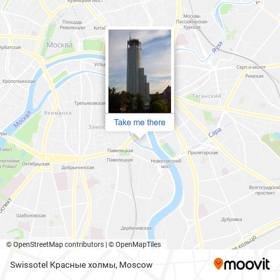 Swissotel Красные холмы map