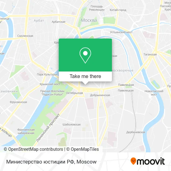 Министерство юстиции РФ map