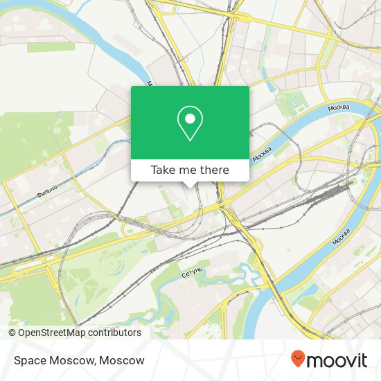 Space Moscow map
