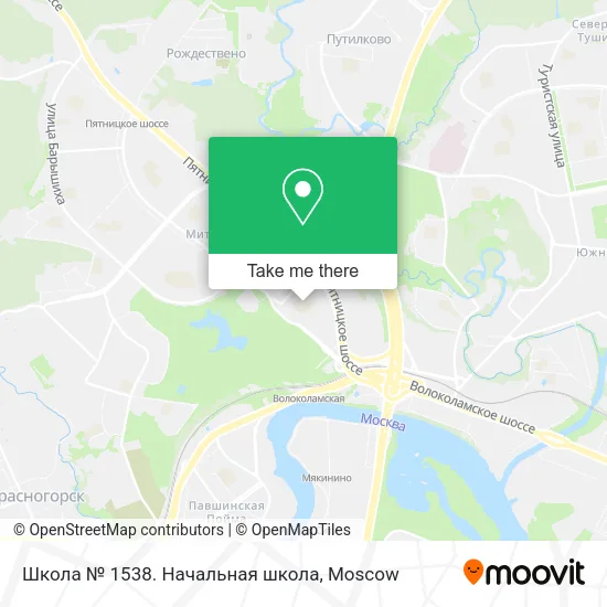 Школа № 1538. Начальная школа map