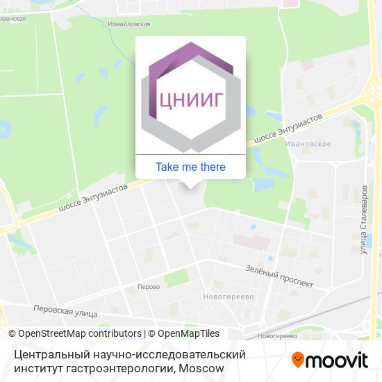 Центральный научно-исследовательский институт гастроэнтерологии map