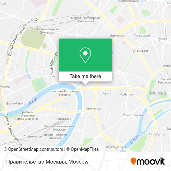 Правительство Москвы map