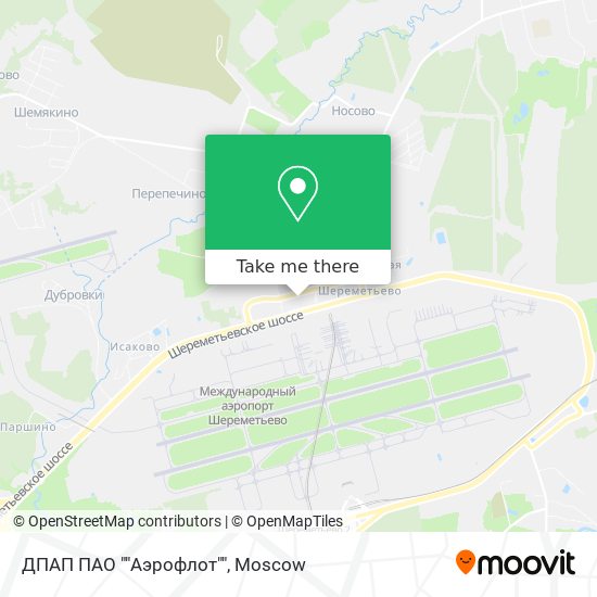 ДПАП ПАО ""Аэрофлот"" map