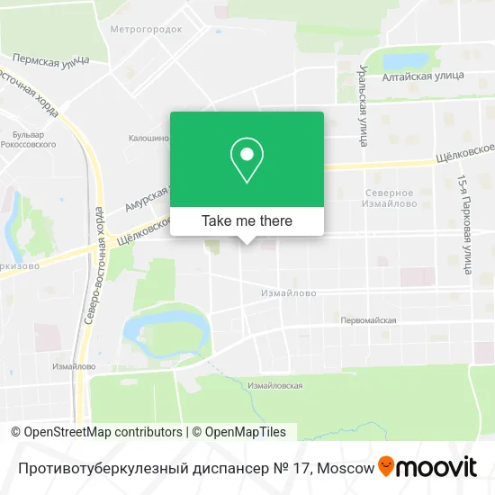 Противотуберкулезный диспансер № 17 map