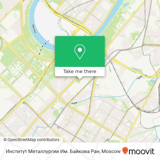 Институт Металлургии Им. Байкова Ран map