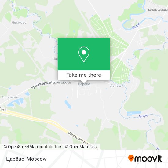 Царёво map