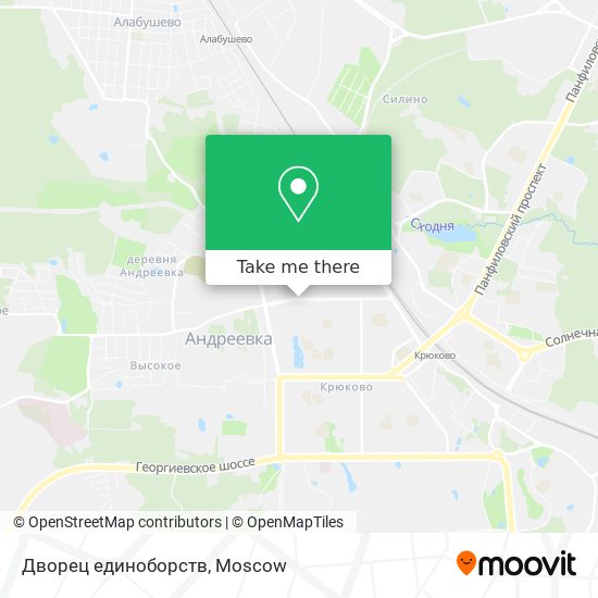 Дворец единоборств map