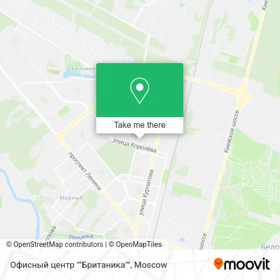 Офисный центр ""Британика"" map