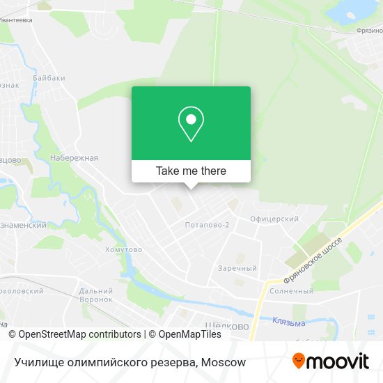 Училище олимпийского резерва map