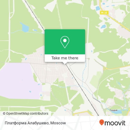 Платформа Алабушево map