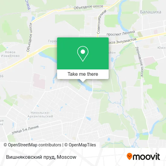 Вишняковский пруд map