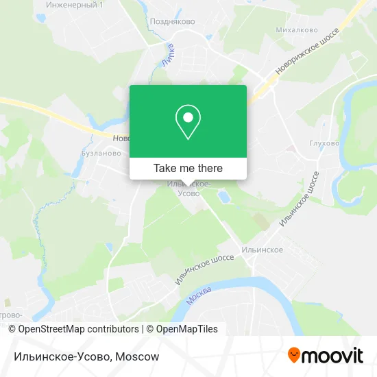 Ильинское-Усово map