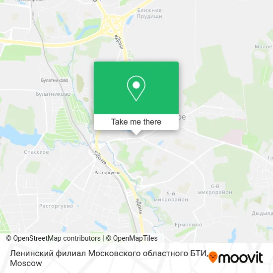Ленинский филиал Московского областного БТИ map