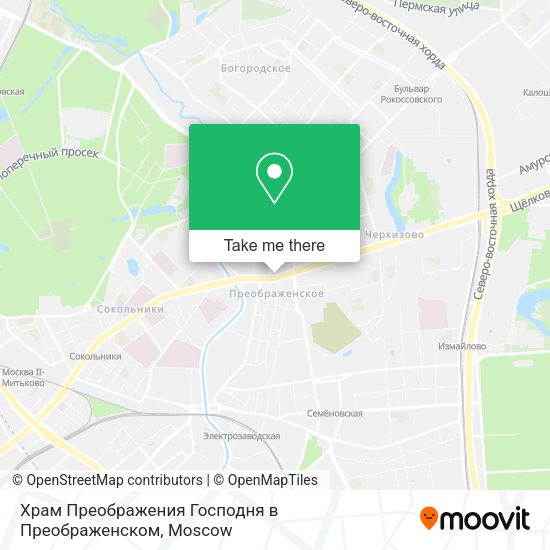 Храм Преображения Господня в Преображенском map