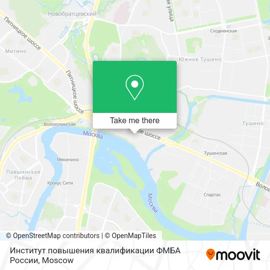 Институт повышения квалификации ФМБА России map