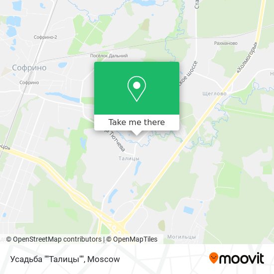 Усадьба ""Талицы"" map