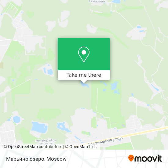 Марьино озеро map