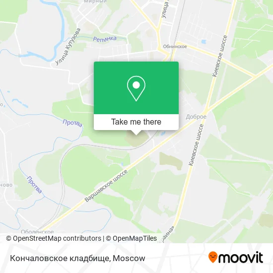 Кончаловское кладбище map