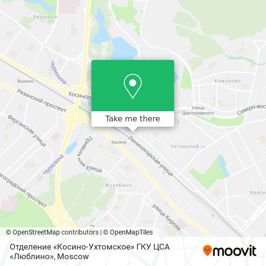 Отделение «Косино-Ухтомское» ГКУ ЦСА «Люблино» map