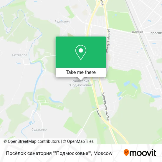 Посёлок санатория ""Подмосковье"" map
