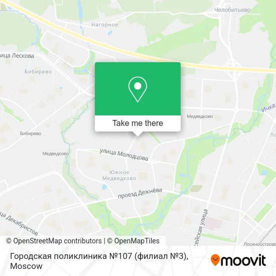 Городская поликлиника №107 (филиал №3) map