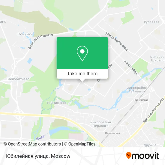 Юбилейная улица map