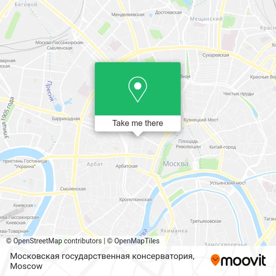 Московская государственная консерватория map