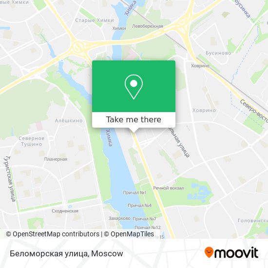 Беломорская улица map