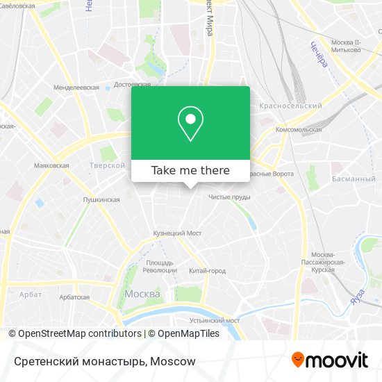 Сретенский монастырь map