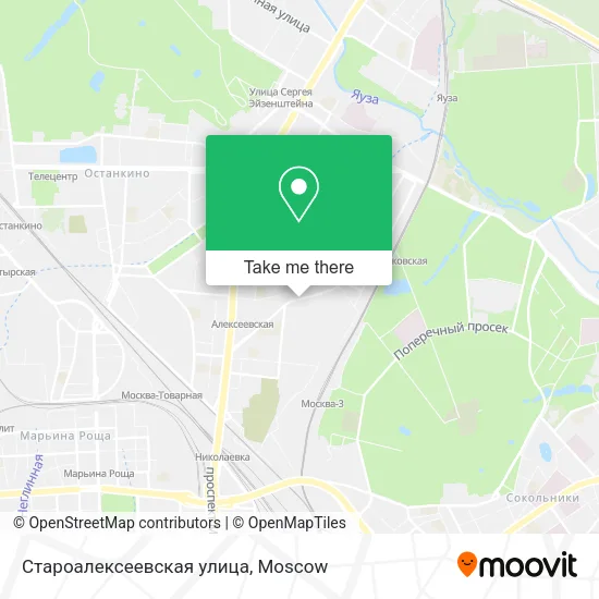 Староалексеевская улица map