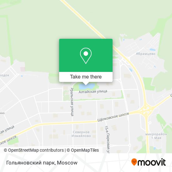 Гольяновcкий парк map