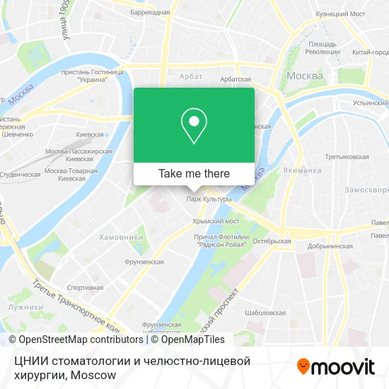 ЦНИИ стоматологии и челюстно-лицевой хирургии map