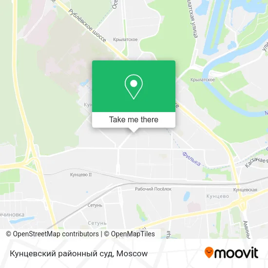 Кунцевский районный суд map