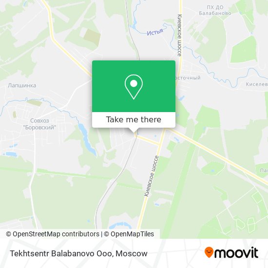 Tekhtsentr Balabanovo Ooo map