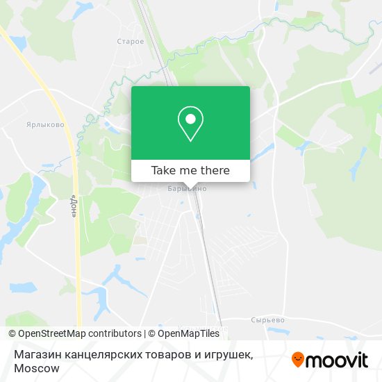 Магазин канцелярских товаров и игрушек map