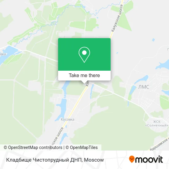 Кладбище Чистопрудный ДНП map