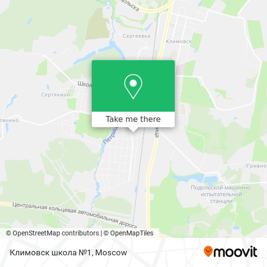 Климовск школа №1 map