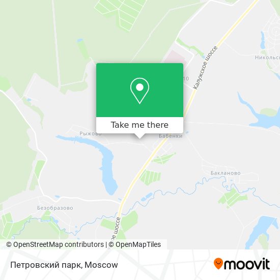 Петровский парк map