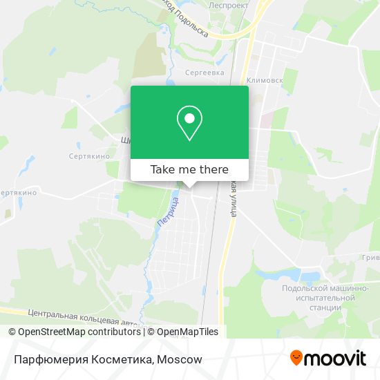 Парфюмерия Косметика map