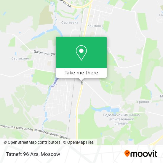 Tatneft 96 Azs map